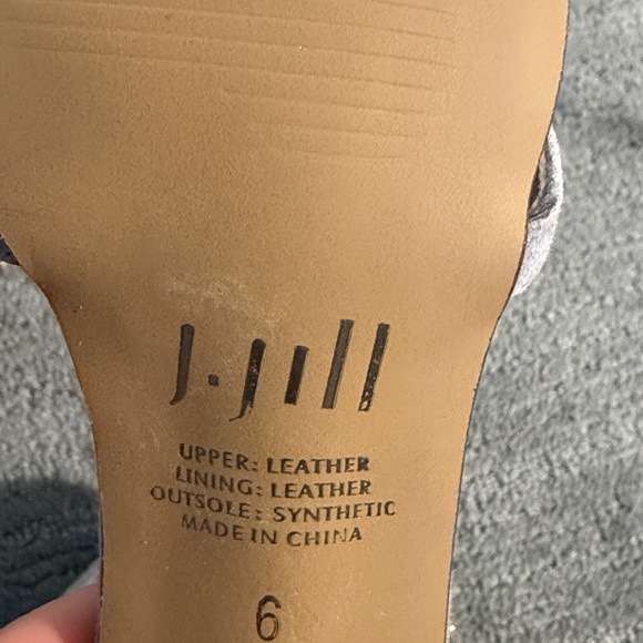 J. Jill Light GraySuade Women's Sandals - Picture 6 of 6